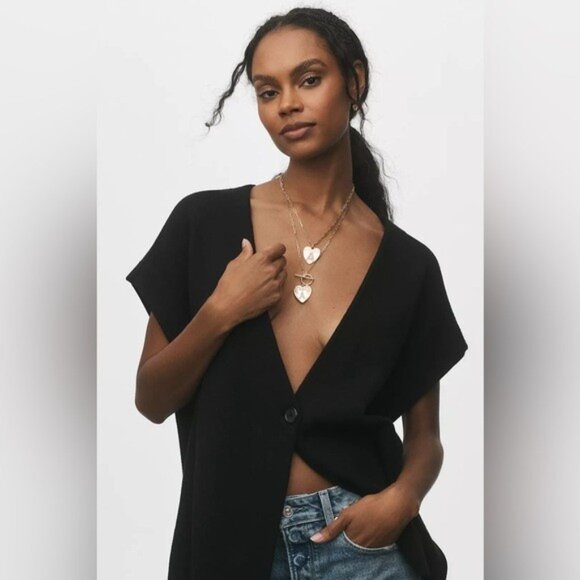 NWT Letter R - Anthropologie Monogram Heart Charm Necklace (NWT US$ 52) - Picture 8 of 16